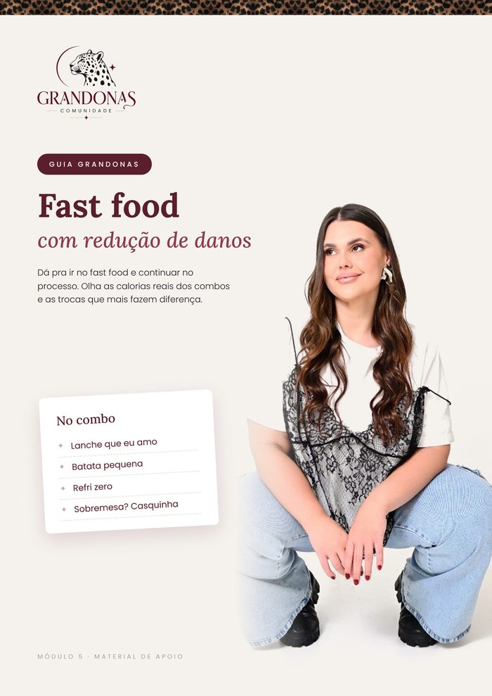 Guia Fast food com redução de danos